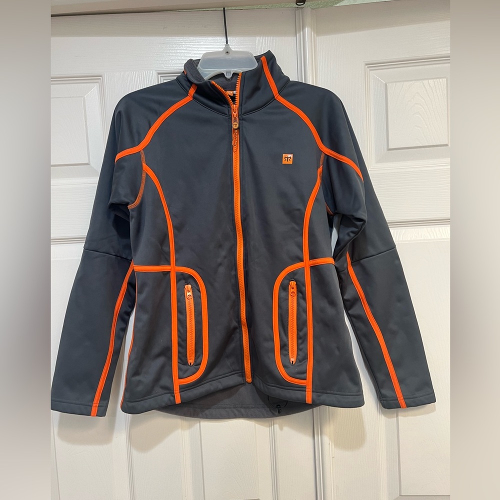 - Ragnar Relay Women’s Jacket - Grey/Orange size Medium